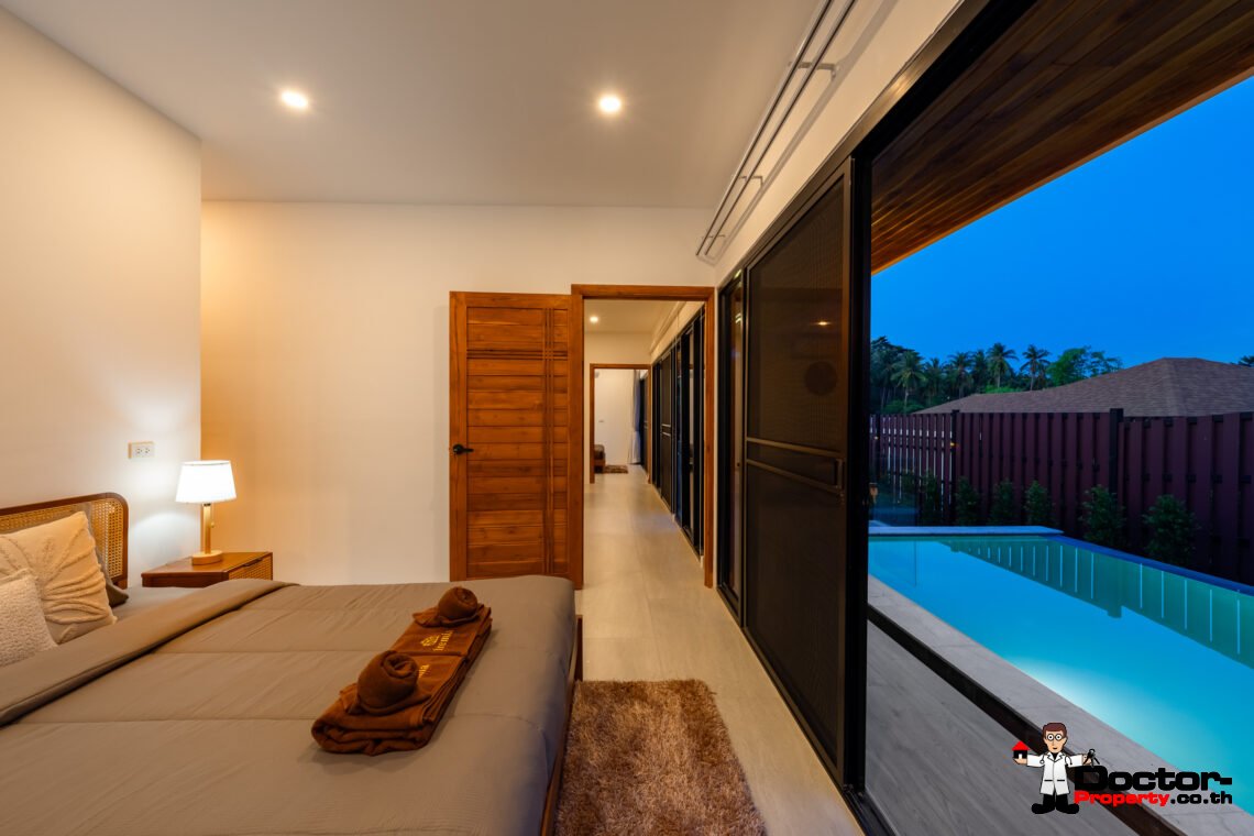 New 3 Bedroom Pool Villa in Bo Phut, Koh Samui – For Sale